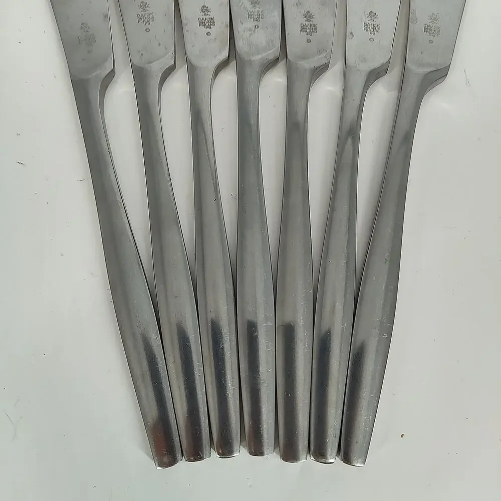 7X BK Variation V Butter Knives Dansk Designs Finland IHQ Stainless MCM